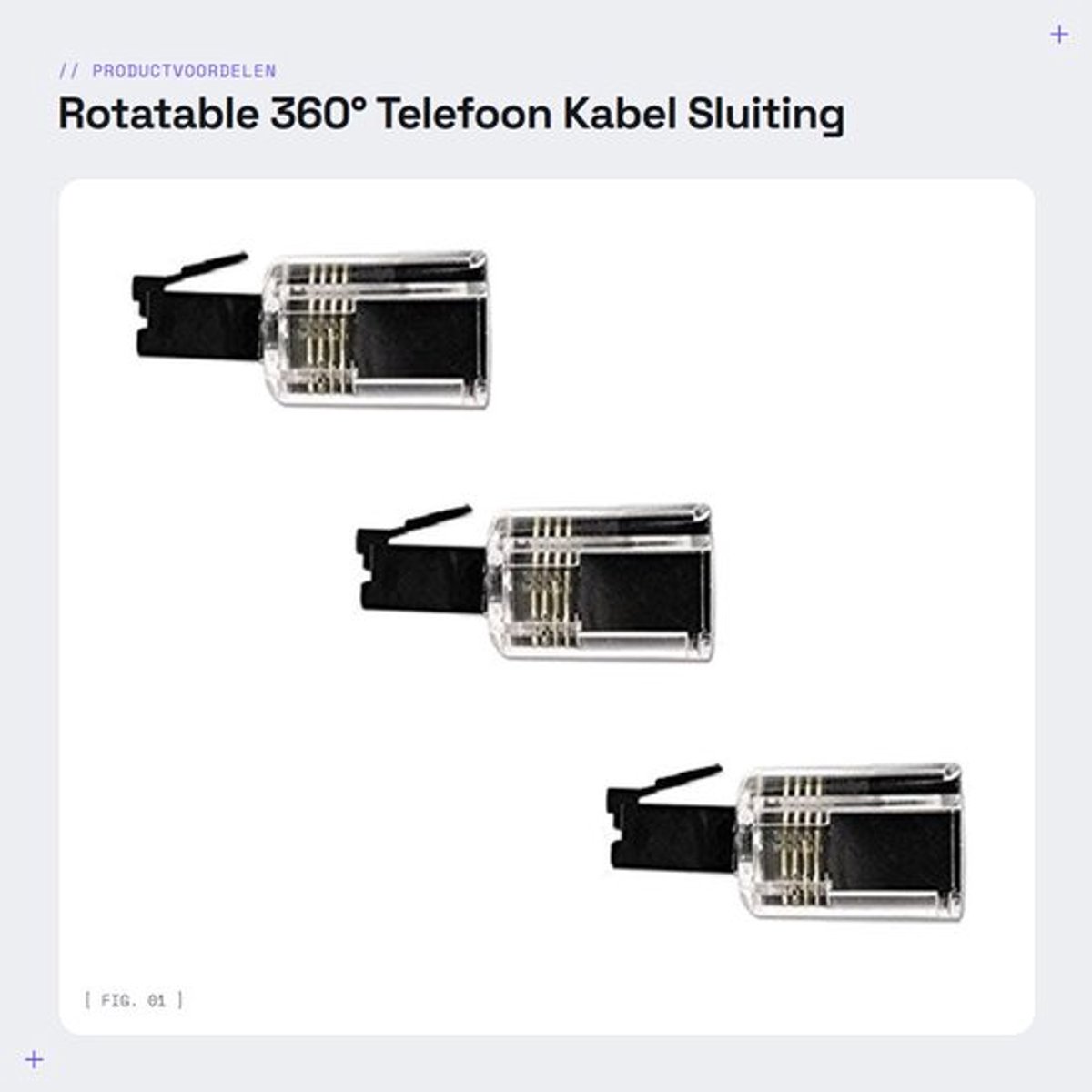 Telefoonkoordsluiting Rotatable 360 - Telefoonaccessoires - Handset Koord - RJ11 Model - Eenvoudig te Installeren - Hoge Kwaliteit - Telefoonaccessoire