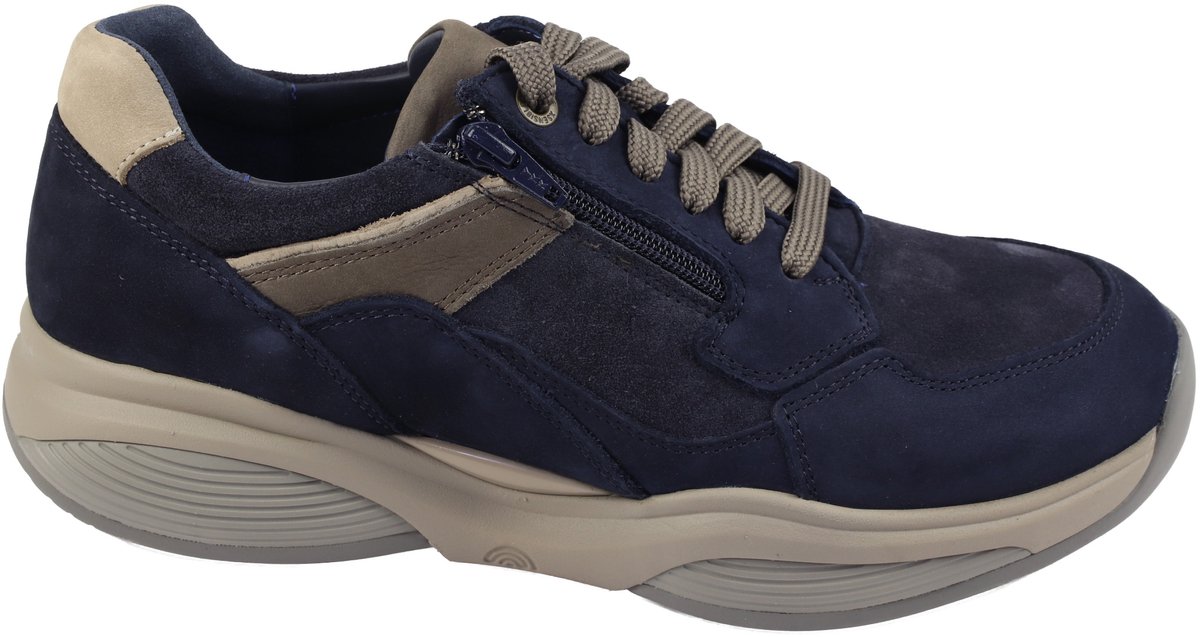 Xsensible - SWX14 30088 - Veterschoenen Sportief Mannen - blauw nubuck/suede - 42