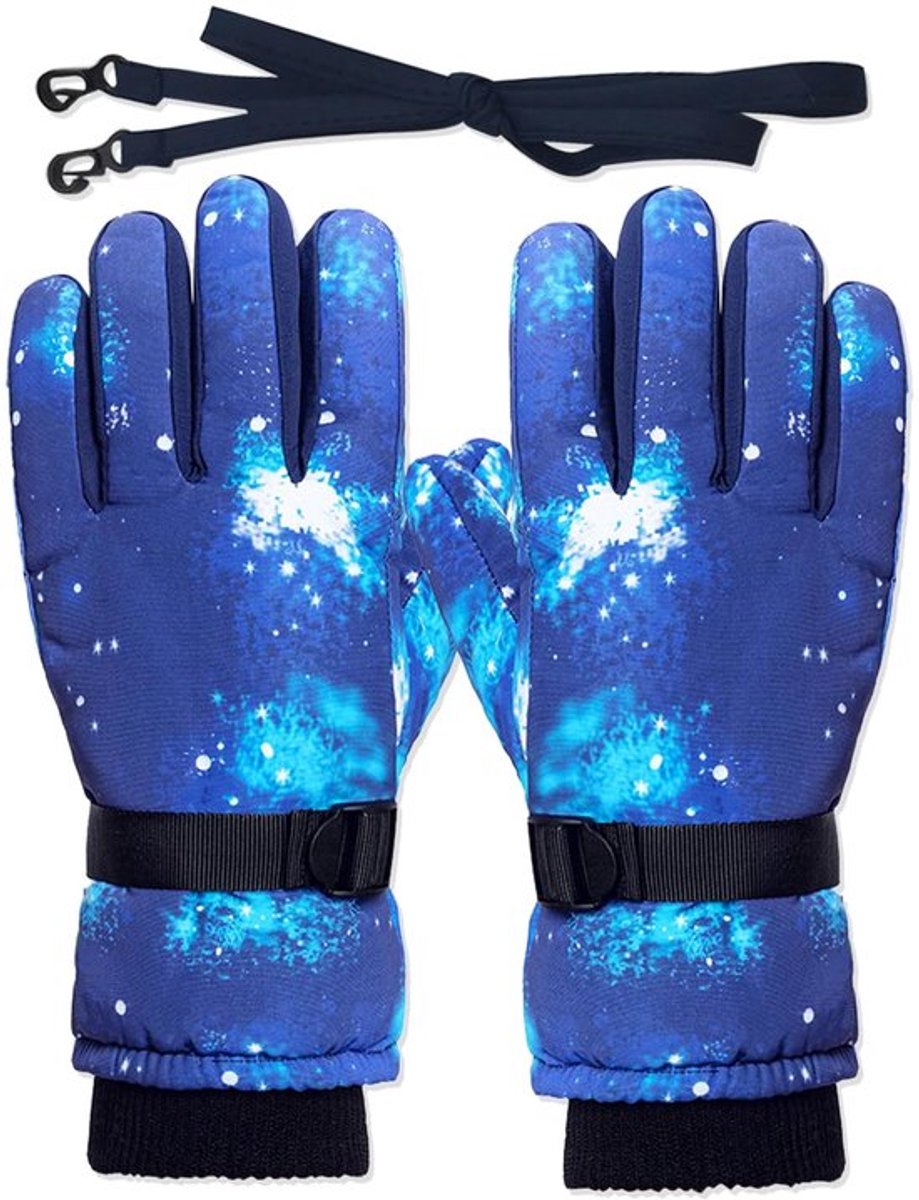 Skihandschoenen Kind - Warm/Winddicht - Ademend - Duurzaam - Verstelbaar - Antiverlies Beugel - Winterhandschoenen