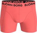 Zalmroze boxershort met zwarte tailleband met "BJÖRN BORG"-logo.
