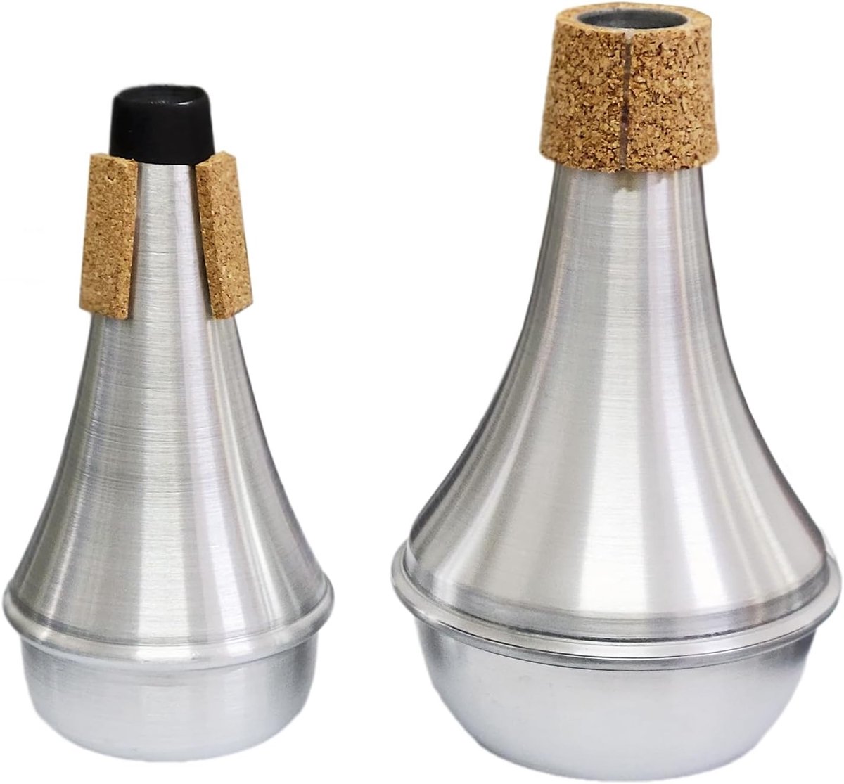 Aluminium Trompet Demper met Kurk - Ideaal voor Oefeningen, Geluidsbeheersing en Muziekproductie