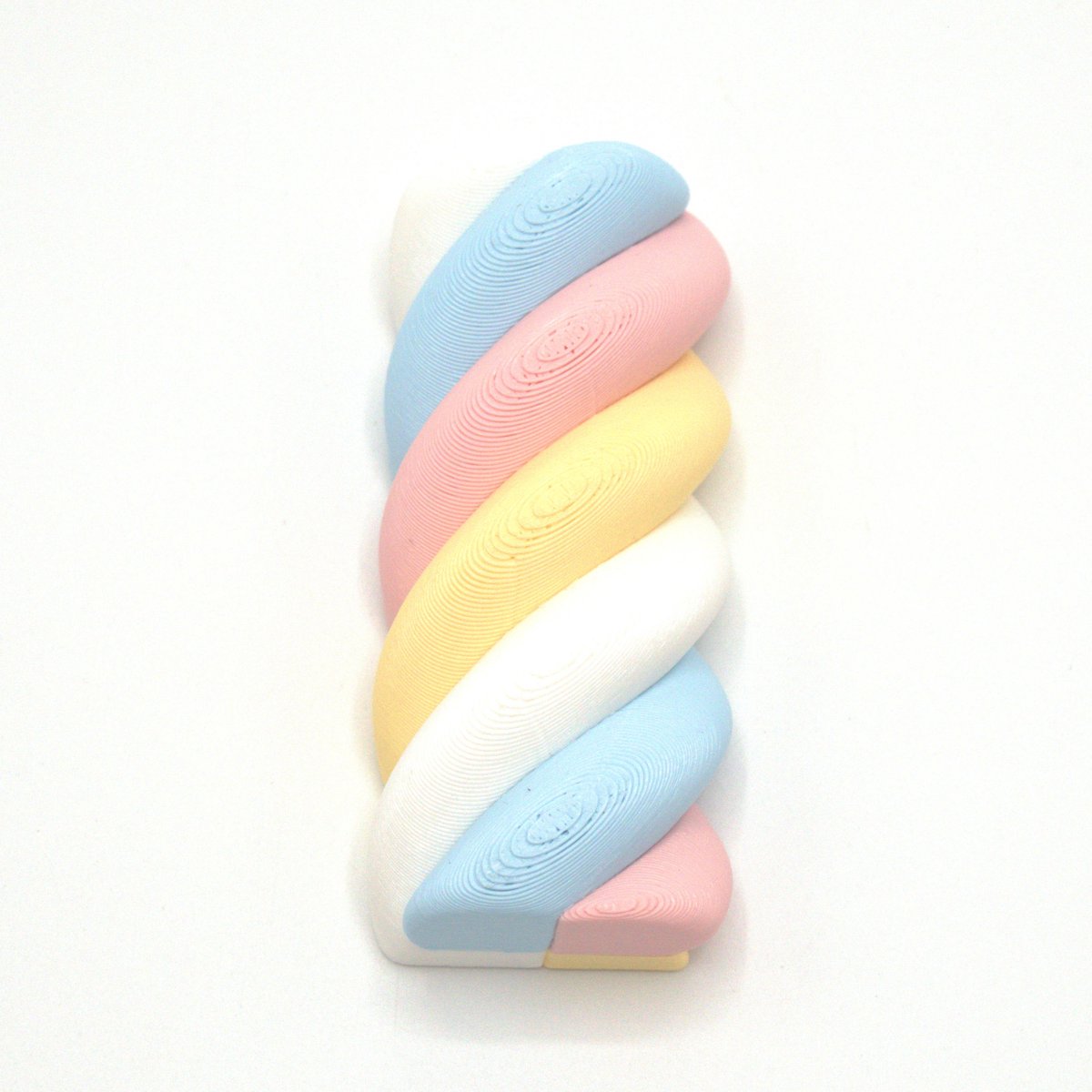 Twist Spekjes Koelkastmagneet - Roze, Geel, Wit, Blauw - Vrolijke Magneet voor Magneetbord 6 x 3 x 2 cm - 3D Geprint in NL