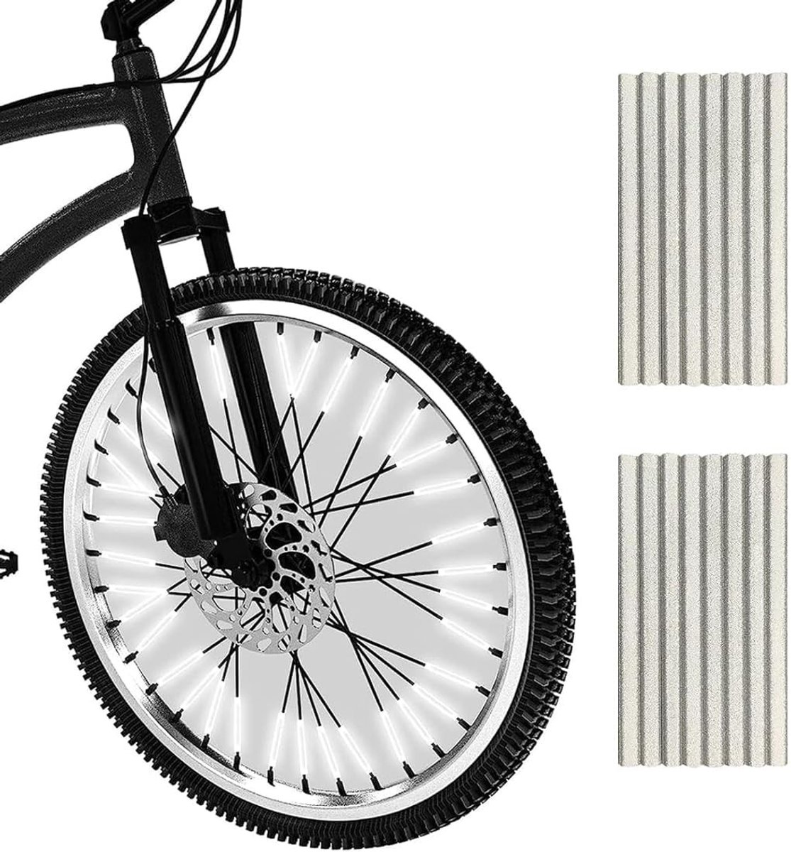 Reflectoren voor Fietspaken, 360° Zichtbaarheid, Eenvoudige Montage, Set van 16 voor Veilig Fietsen