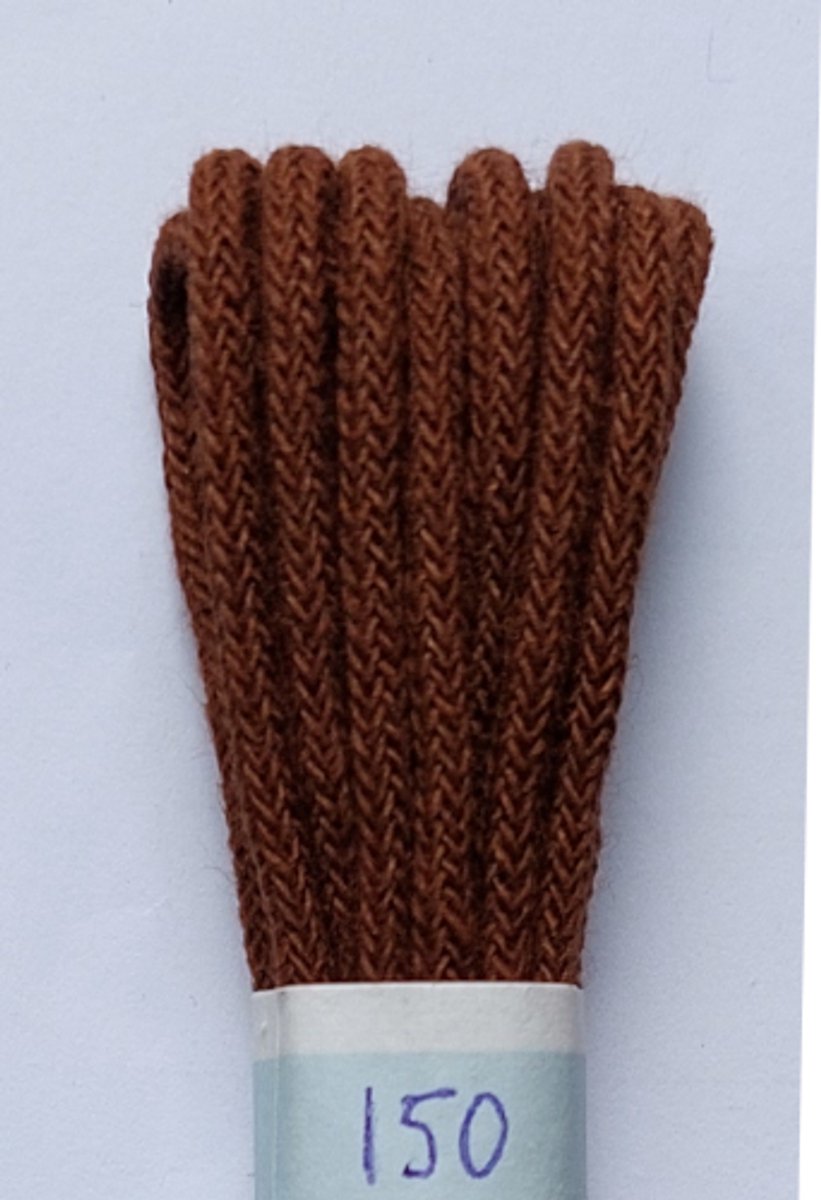 Gala Veter - Middel Bruin - Dun Rond - Lengte 150 cm - Dikte 2,5 mm - Schoenveter