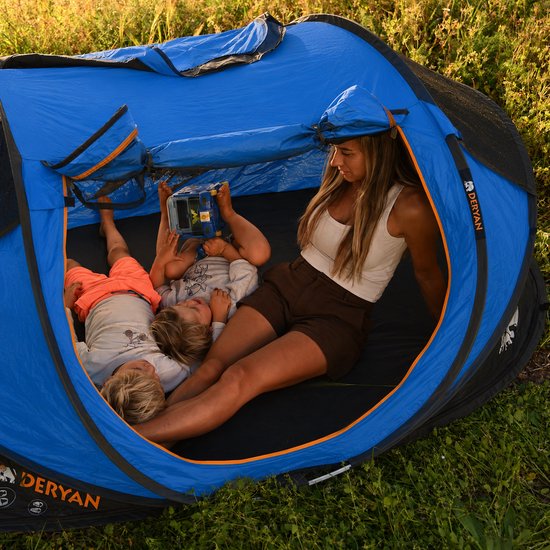 Deryan Luxe Cocoon Pop Up Tent - Anti-UV 50+ 2 Seconds - 2 Persoons - Navy van Deryan — afbeelding 5