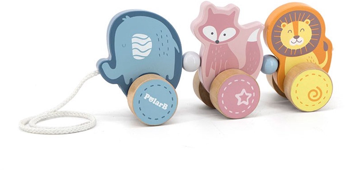 PolarB - houten trekdieren - kraamcadeau