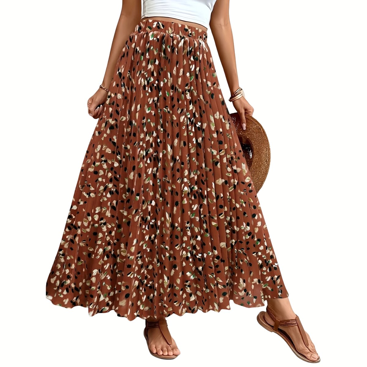 Currero Broekrok Dames Skort Skirts Skirt Rok Midi Korte Broek Culotte Wandelrok Rokje Legging Mandarijn Mandarin