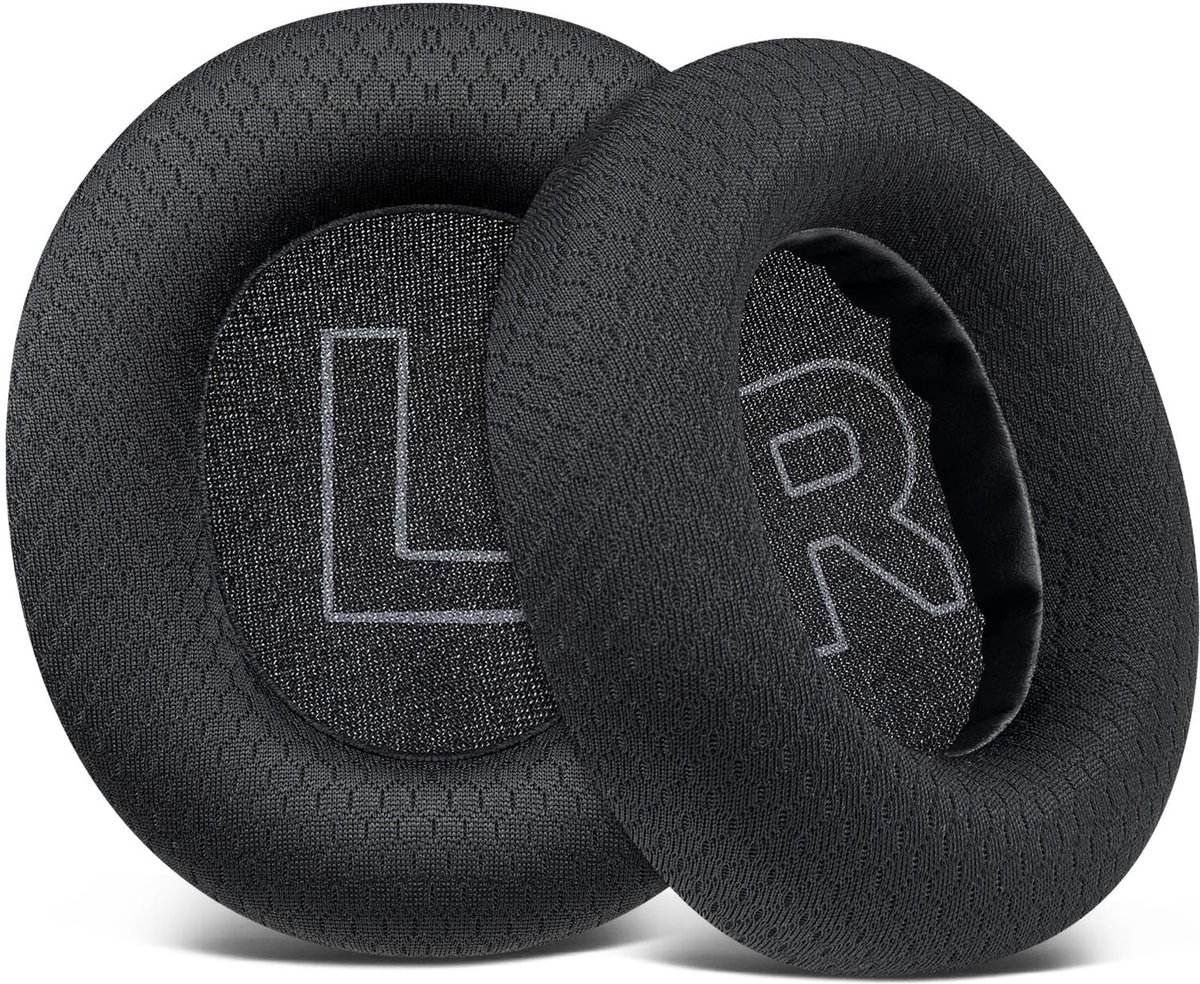 Dailygoods - SOULWIT Mesh oorkussens voor Steelseries Arctis Nova Pro Wired, Nova 1/1X/1P/3/3P/3X/4/4P/4X/5/5P/5X/7/7X/7P hoofdtelefoons, earpads cushions met geluidsisolerend schuim - Wit