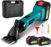 ONEGREEN Elektrische scheermachine - Professionele schapenschaar - met 2x 4.0Ah Accu’s en 13-tandige kling - 6 snelheden - voor schapen, alpaca's, geiten