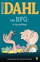 Boekomslag van Roald Dahl's The BFG: A Set of Plays. Een hand met een klein meisje die naar een grote reus reikt.