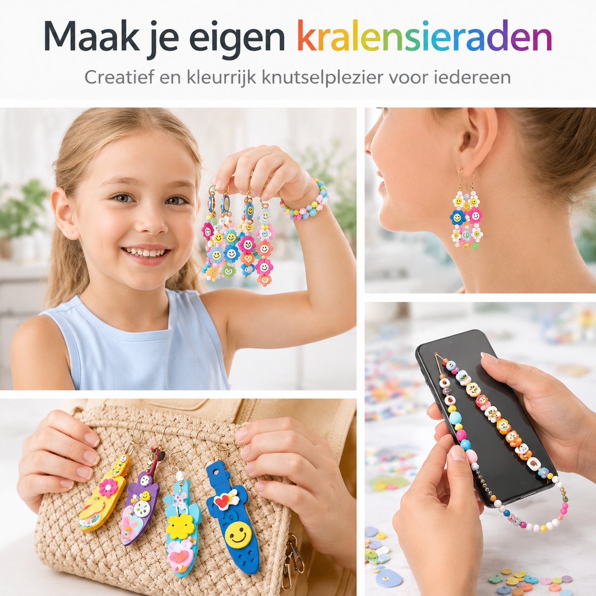 BOTC Sieraden Set - Knutselen meisjes - Armband Maken Set - 1050-Delig - Sieraden Halsketting Maken - 24 Stijl - Cadeau voor Meisjes Kinderen — cadeau in Spellen & Speelgoed - foto 5