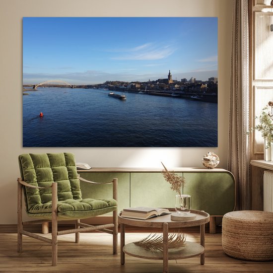 Pont Waal et l'horizon de Nimègue 180x120 cm XXL / Groot format!