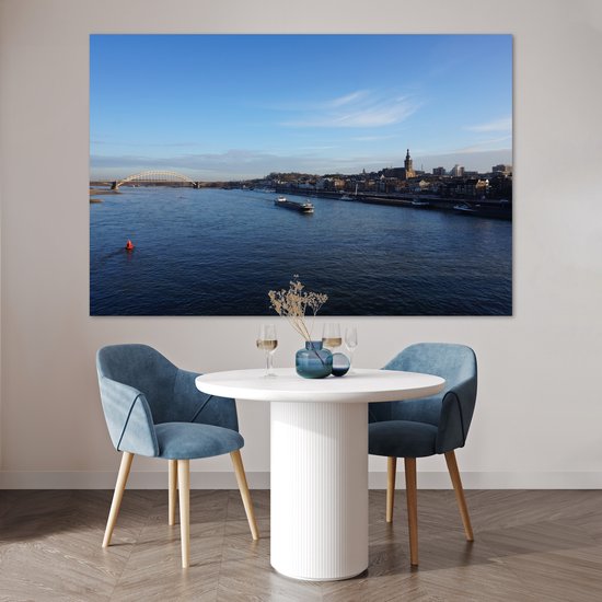 Pont Waal et l'horizon de Nimègue 180x120 cm XXL / Groot format!
