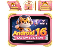 Blackview LINKMINIKIDS Tablet - 12GB RAM - 32GB ROM - 3000mAh- Android 16 - Roze
