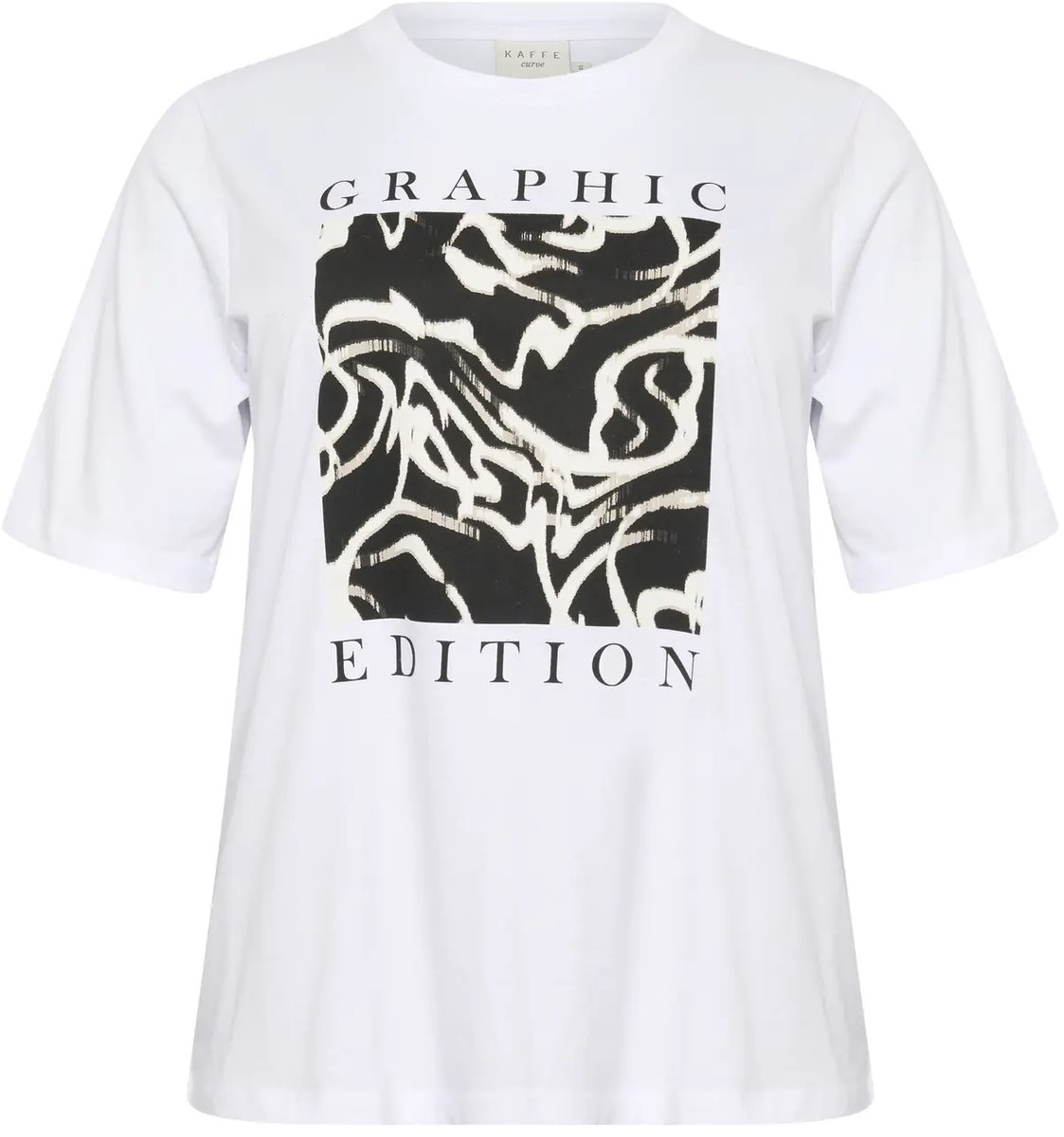 Dames-T-shirt KAFFE Curve KCViola