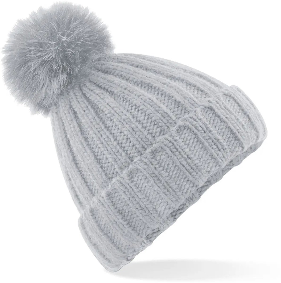 Cap Beechfield Fur Pop Pom Chunky