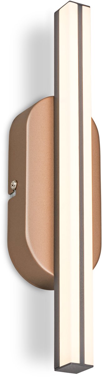 BRILONER Ruth - Wandlamp binnen woonkamer - design lamp - warm wit licht - plafondlamp - antraciet & brons metallic - 30cm