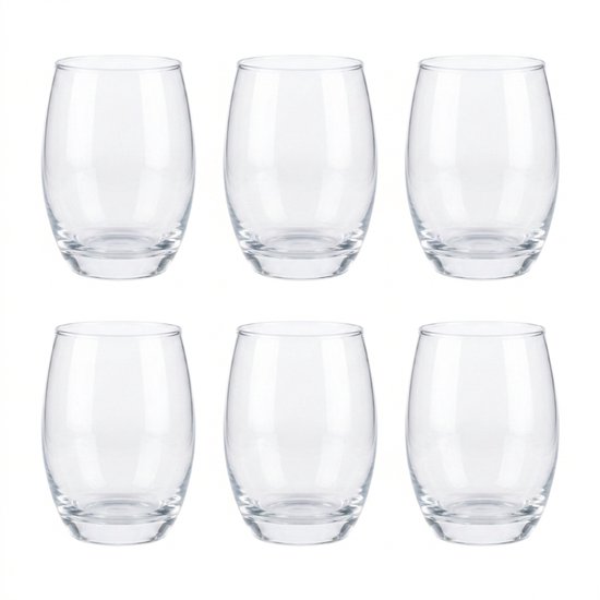 Verres tumbler – 450 ml – Transparent – Lot de 6 – Verres à boire