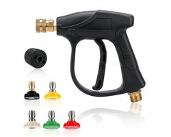 PROKING Short Trigger Gun - Hogedruk accessoires - Quick release voor Karcher - Auto wassen - Foam Gun - Incl 5 opzetstukken