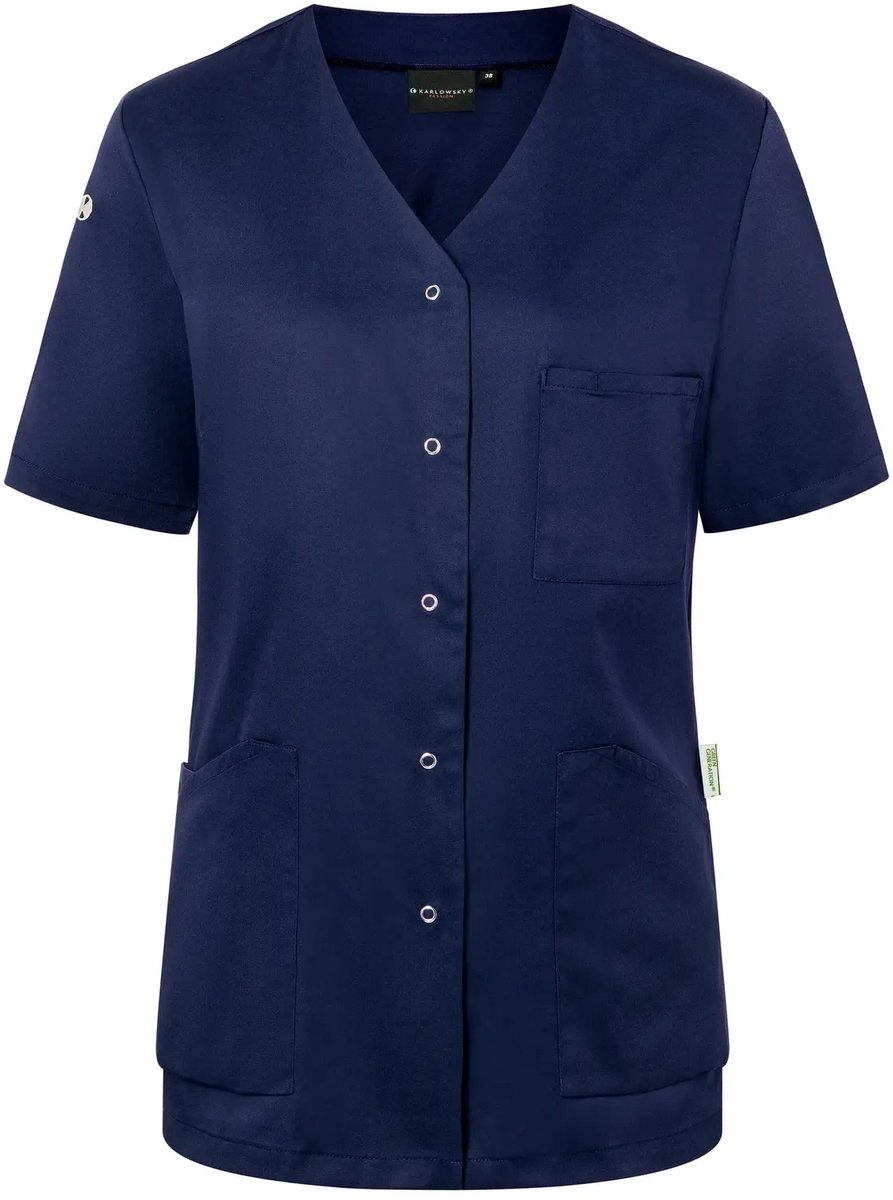 Karlowsky Shortsleeve Ladies´ Kasack Essential KY131 Marineblauw
