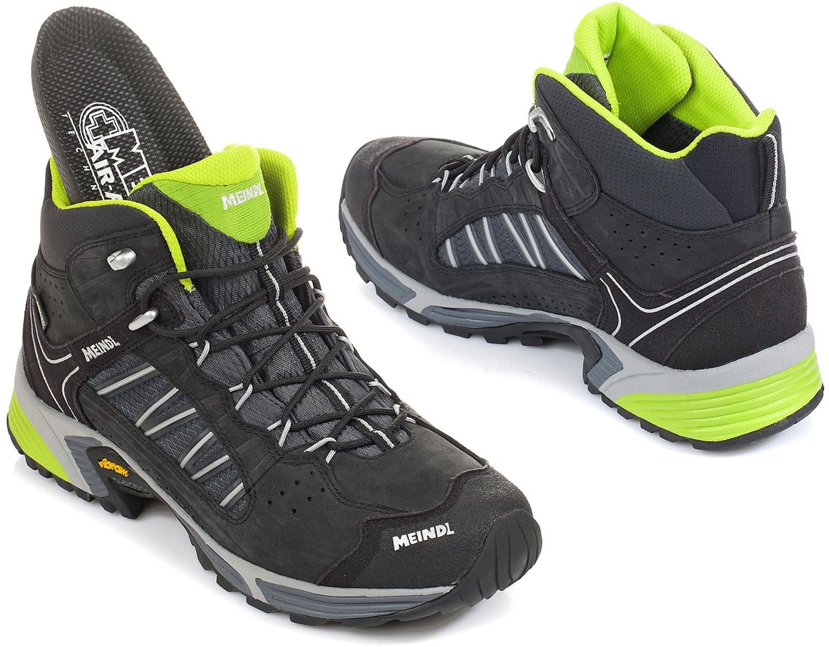 Meindl SX 1.1 Mid GTX Wandelschoenen Heren Lemon 42.5 Zwart