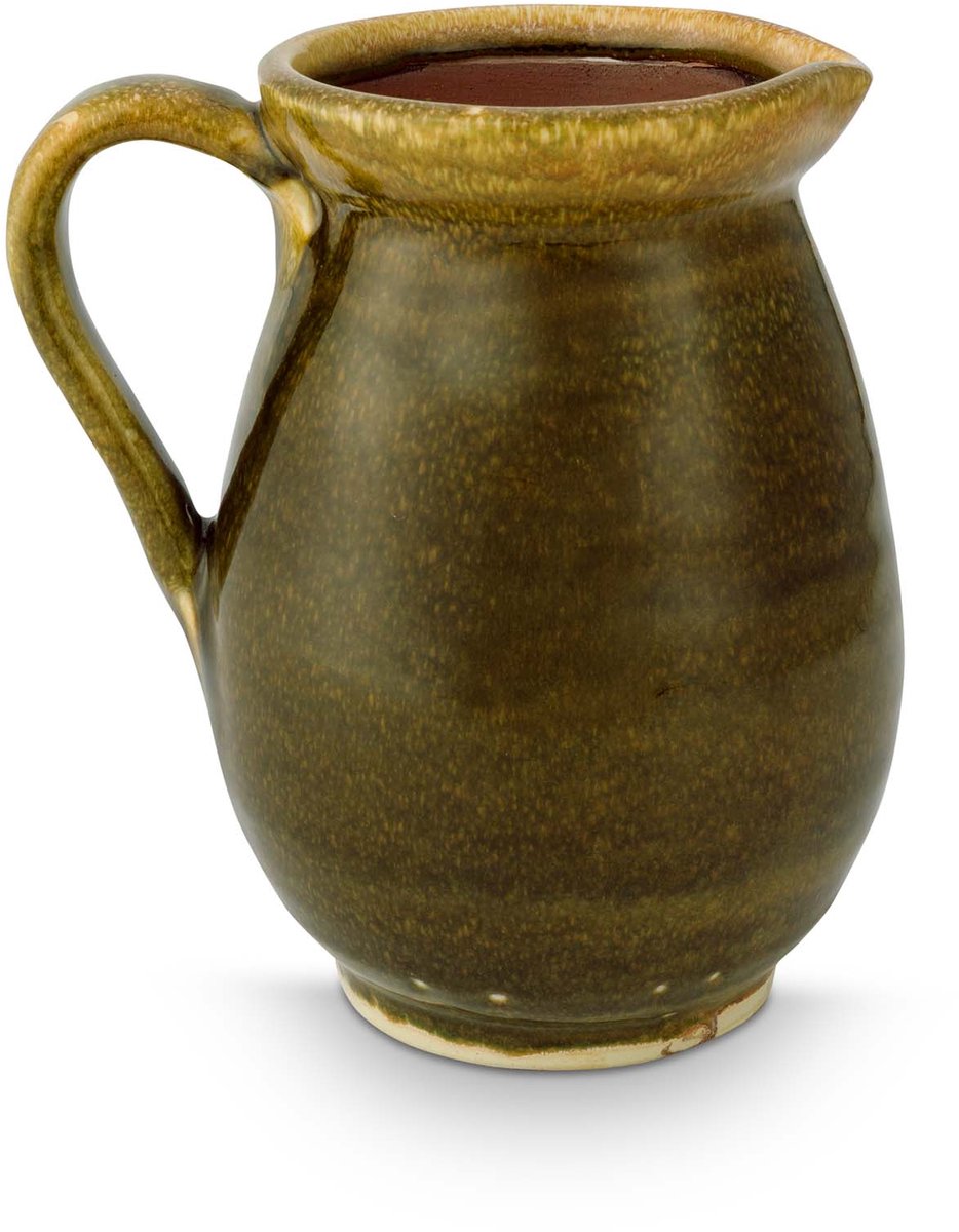 vtwonen - Vaas - Terracotta - Donkeroker - 13x19 cm