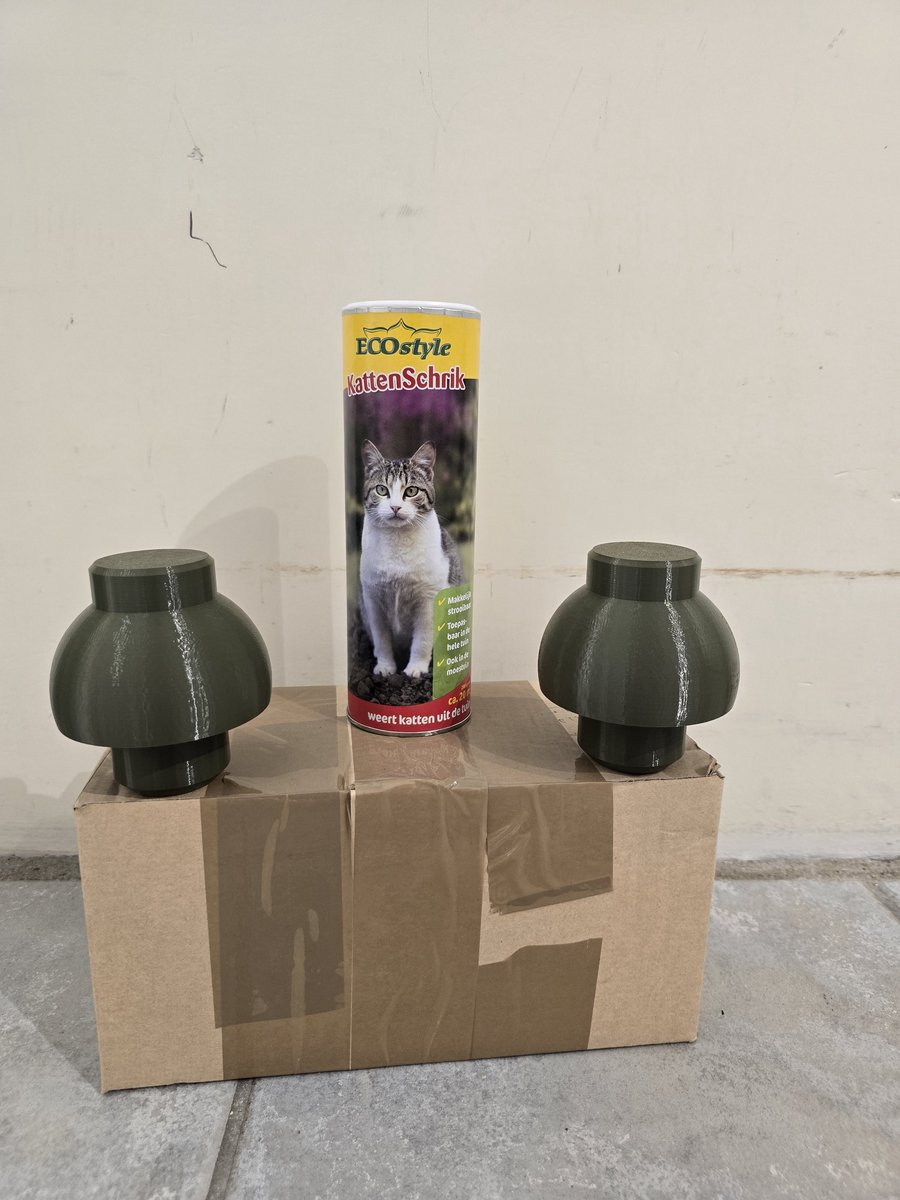 ecostyle kattenschrik 200gr + 2 houders