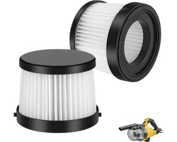 2 stuks-DCV5011H Stofzuigerfilter - Stofzuigerfilter - Filterzeef - Accessoire voor handstofzuiger - Geschikt voor DEWALT 20V draadloze handstofzuiger - Dewalt DCV501HB DCV5011H stofzuiger - Wit - 9,57*8,2*7 cm