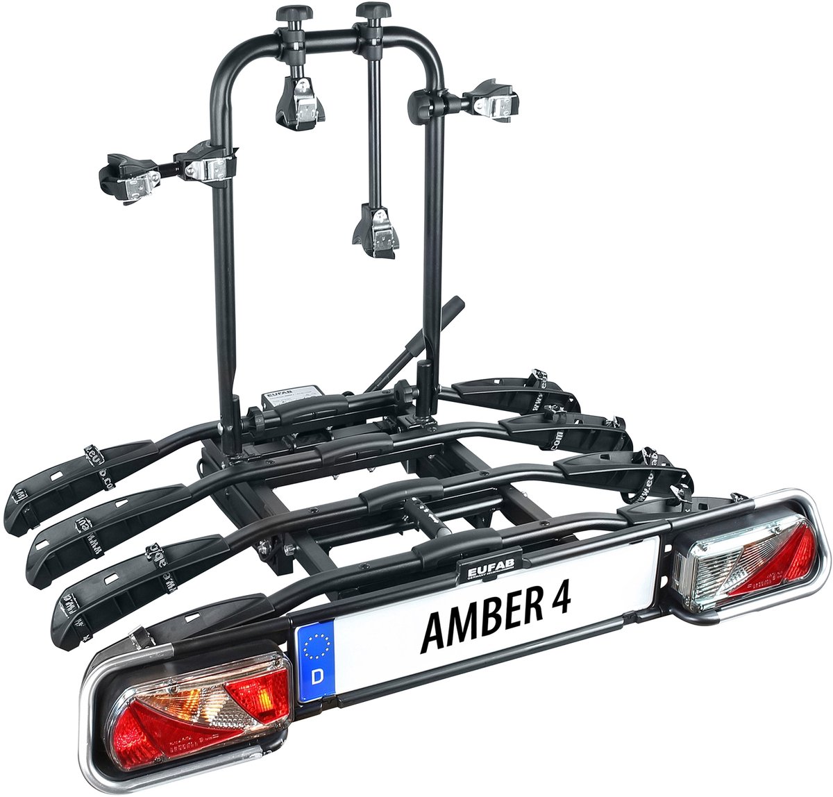 Bol.com Fietsendrager op 4-fiets kantelhaak Eufab Amber aanbieding