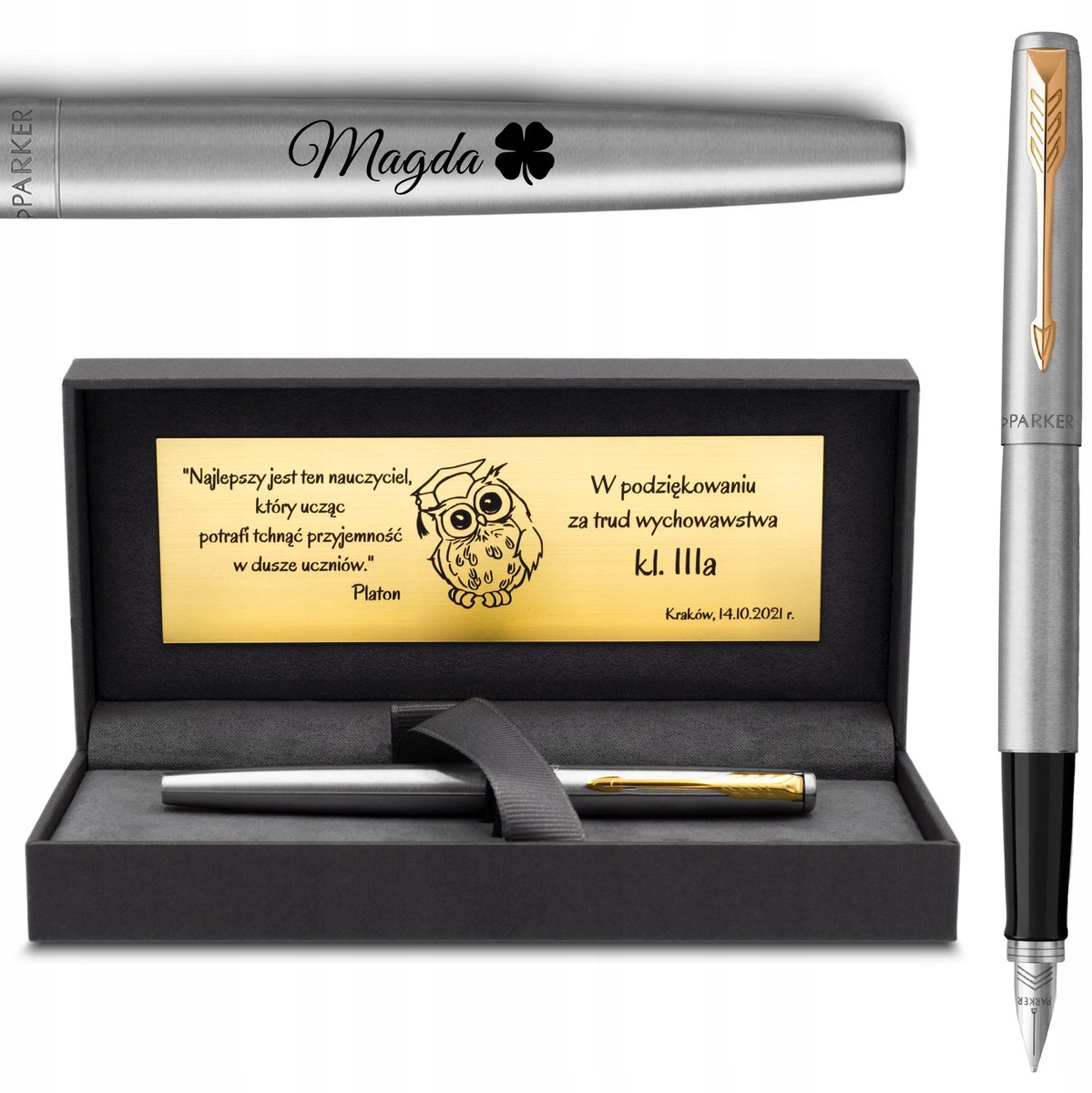 Merkloos Vulpen met Gravure - Luxe Cadeau