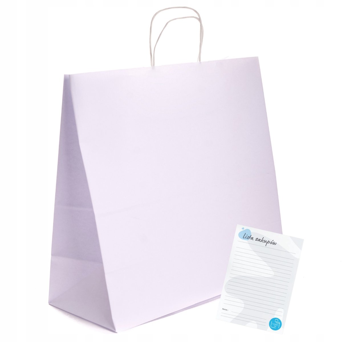 10x Witte Papieren Draagtassen 40x18x39cm - Stevig & Eco-vriendelijk