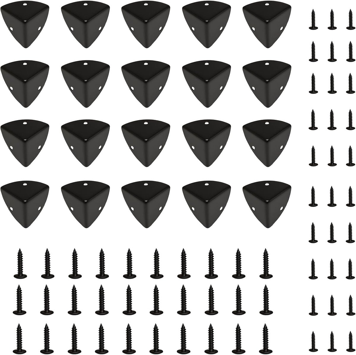 20 stuks metalen meubels hoekbeschermers beschermers, vintage metalen tafelhoekbeschermers, decoratieve haakse hoeken - ShopVlot