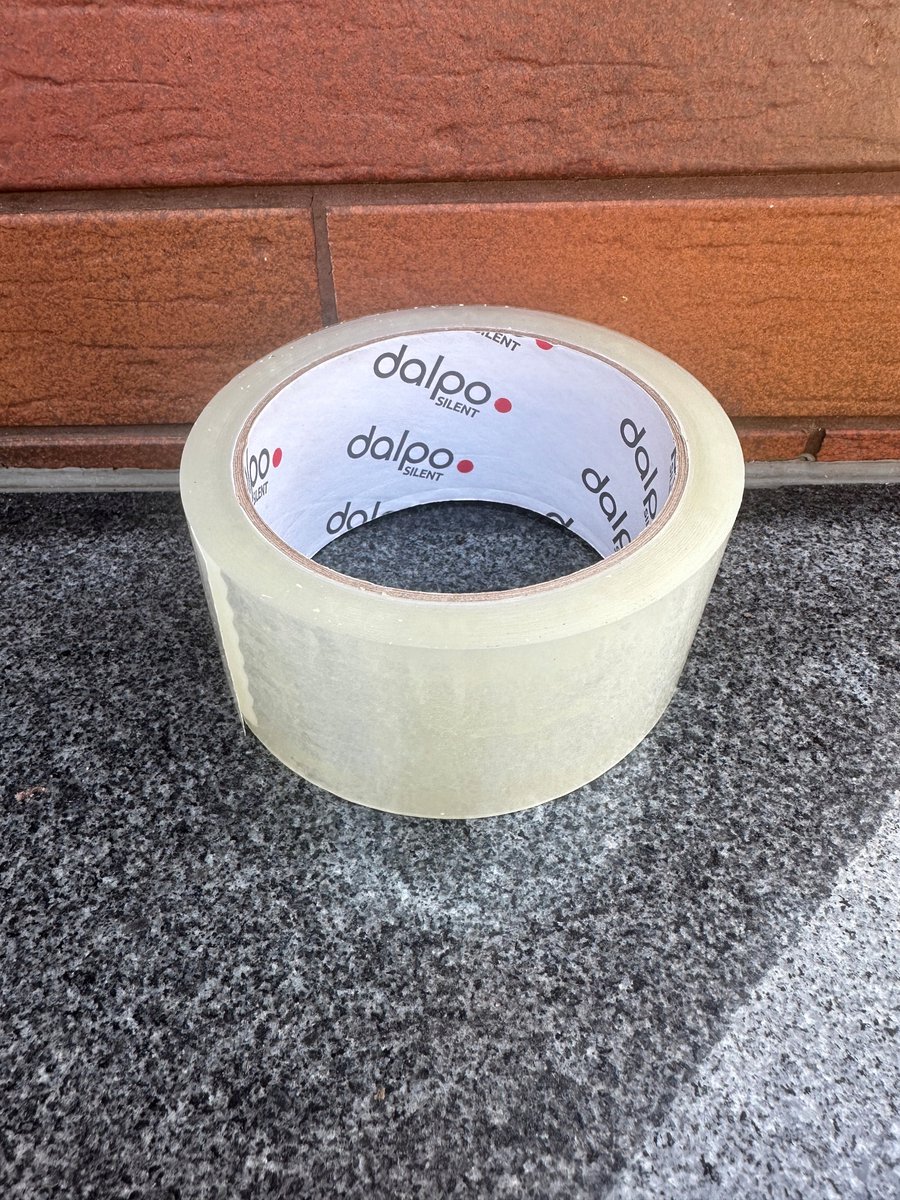 6x Stille Pakkingstape Acryl Transparant 48mm x 55m
