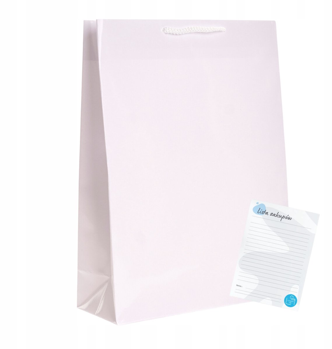 Luxe witte gelamineerde papieren tassen 24x9x32 cm - 10 stuks
