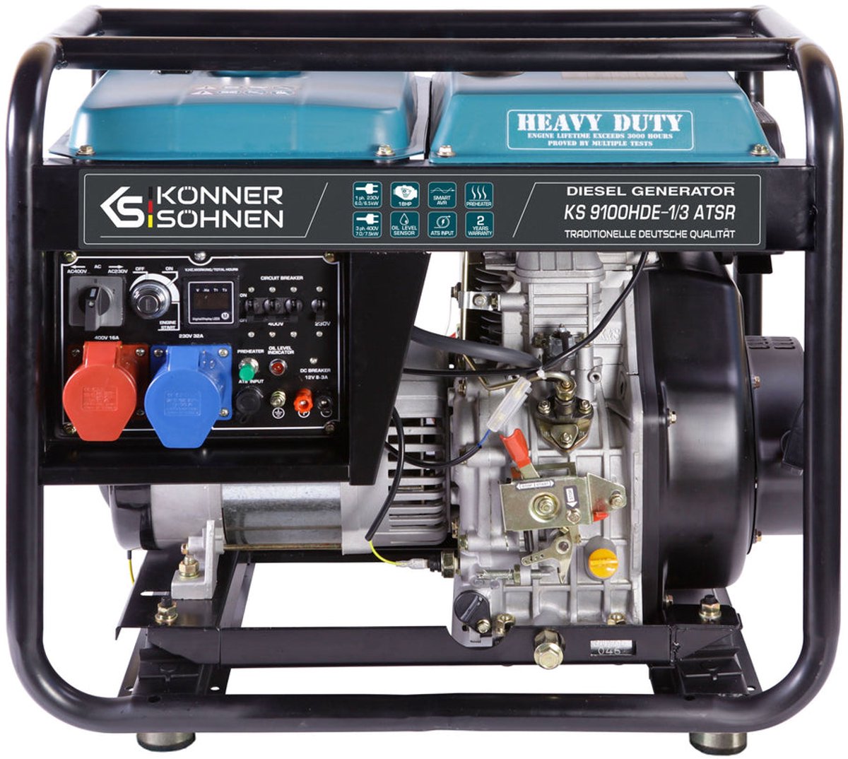 Dieselgenerator Könner & Söhnen KS 9100HDE-1/3 ATSR - 7,5 kW - 230V/400V - VTS