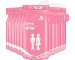 TRUEIN Draagbare wegwerp urinezak 16PCS 900 ml, gel urinezak voor onderweg, reistoilet en noodtoilet voor mannen - ShopVlot