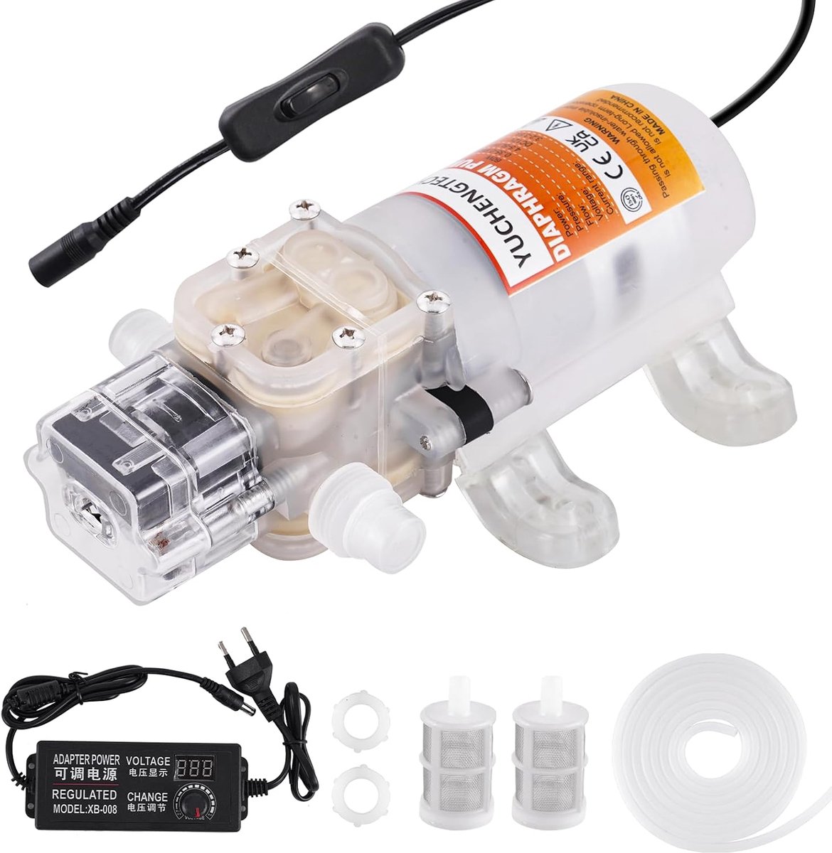 YUCHENGTECH Household Beer Pump Electric Wine Transport Pump Food Grade Self Priming Pump Speed Adjustable with 4m - ShopVlot