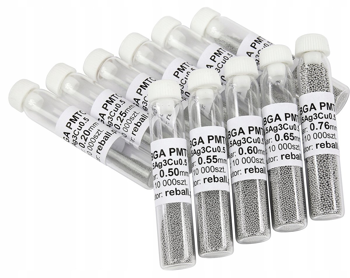 BGA Soldeerballen Loodvrij 0,65mm SAC305 PMTC 10.000 stuks
