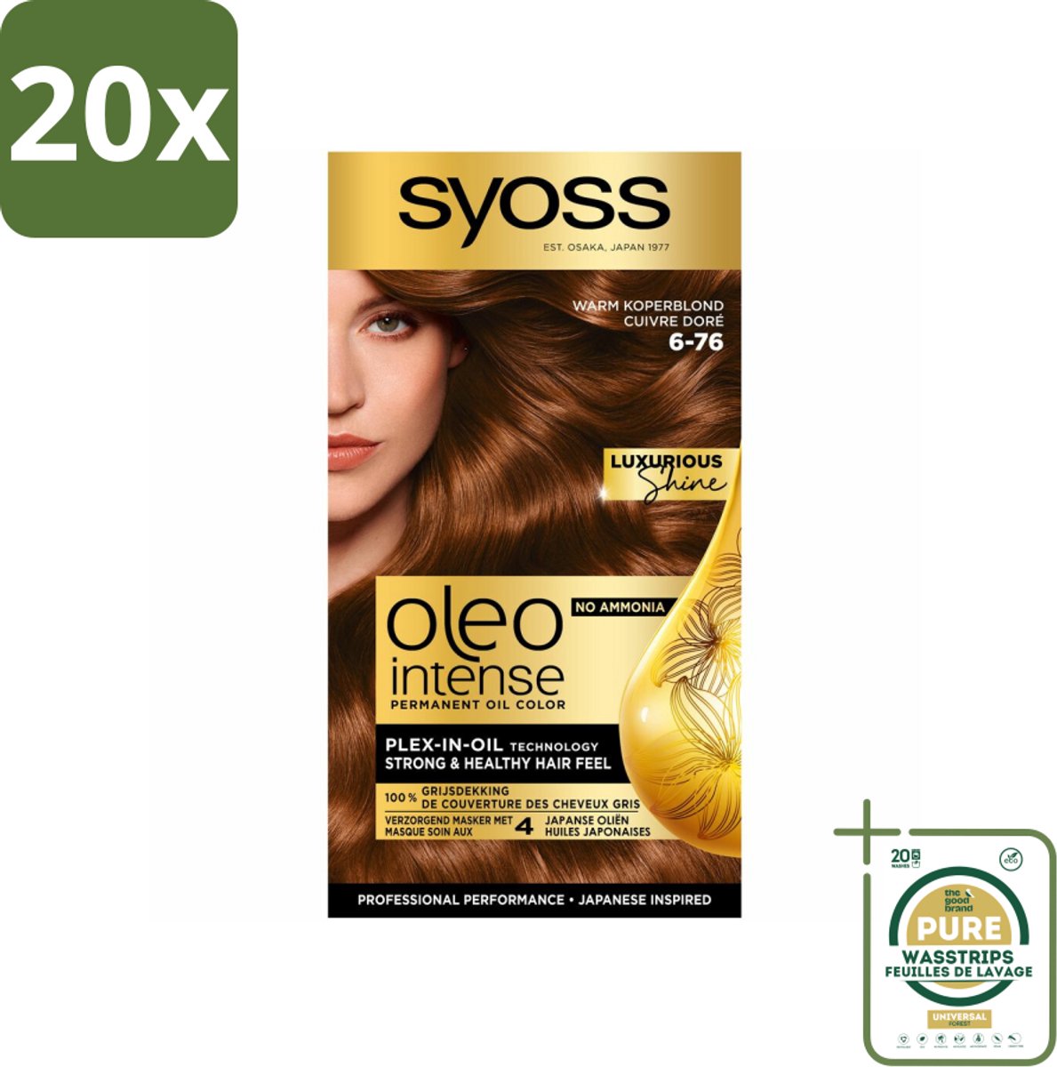 Syoss Oleo Intense - Haarverf - 6-76 - Warm Koperblond - 115ml x 20
