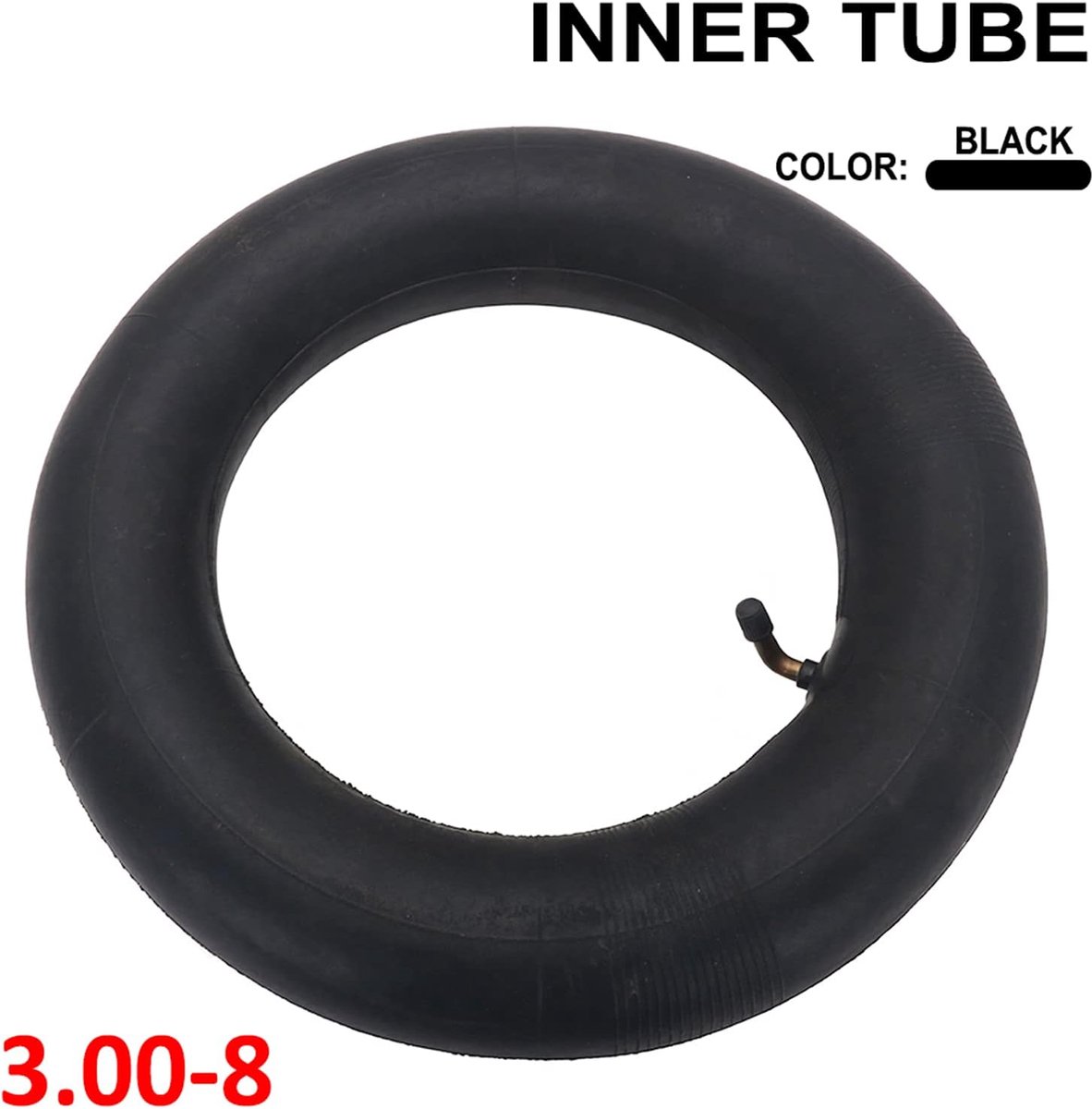 AnXin 3.00-8 Inner Tube 90 Degree Valve Stem For Mobility Scooter Wheelbarrows Tractors Mowers Carts - ShopVlot