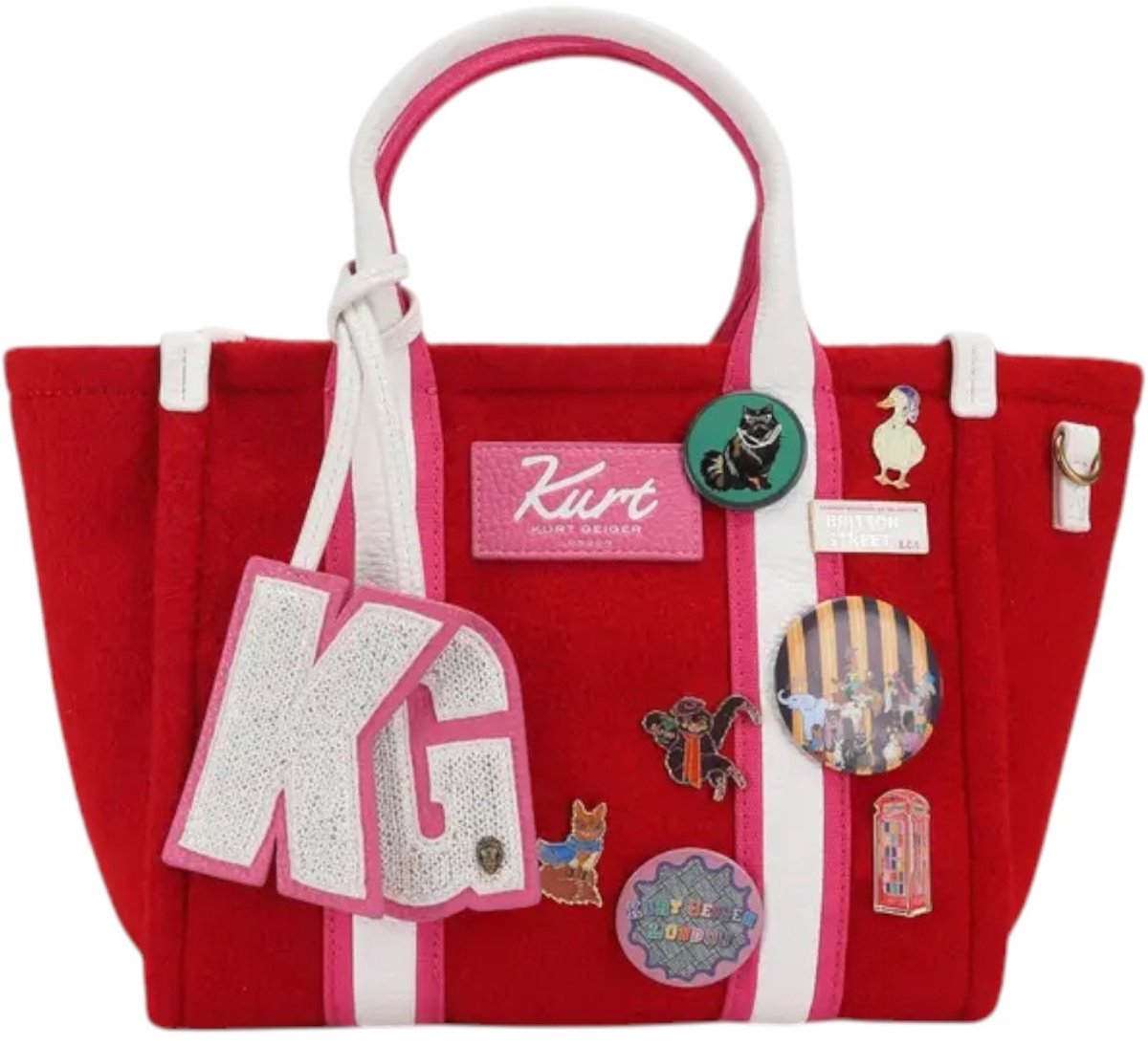 Kurt Geiger Dames Tas Rood 6060950609 Southbank