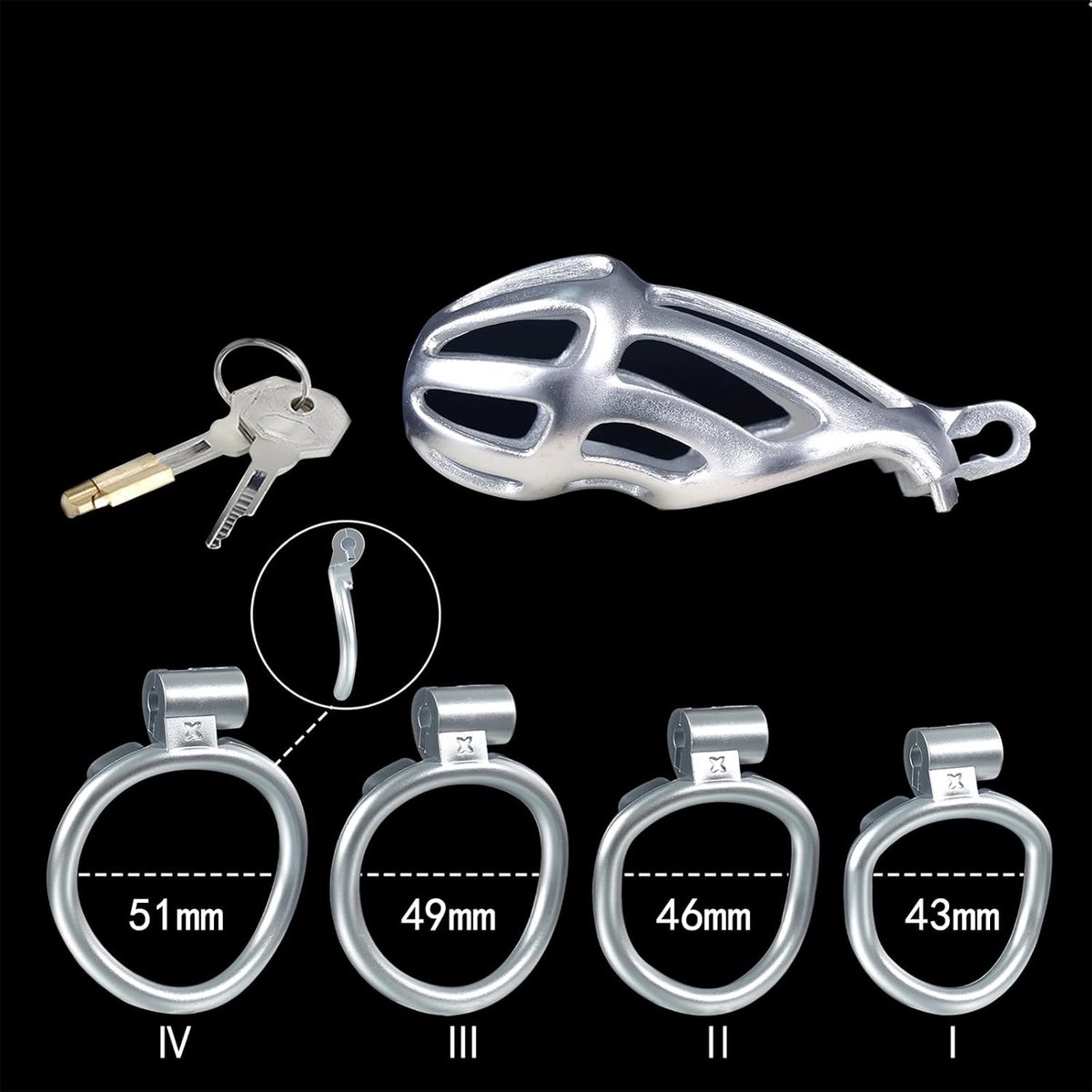 ETOMEY Calf protection cage (silver) A75-48 - ShopVlot