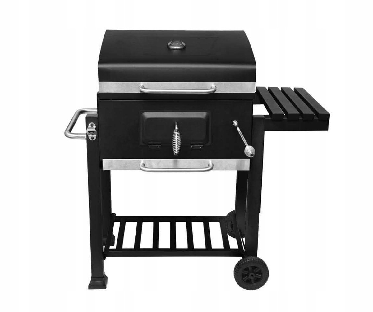 Professionele Koolgrill met Gietijzeren Rooster en Deksel
