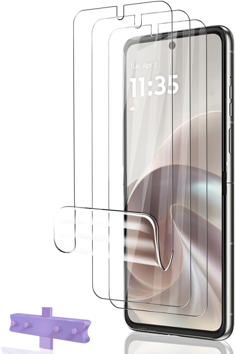 Moto Razr 70 Screen Protector Screen Protector TPU Film Pack of 3 Easy Installation, Bubble-Free, Scratch-Resistant - ShopVlot
