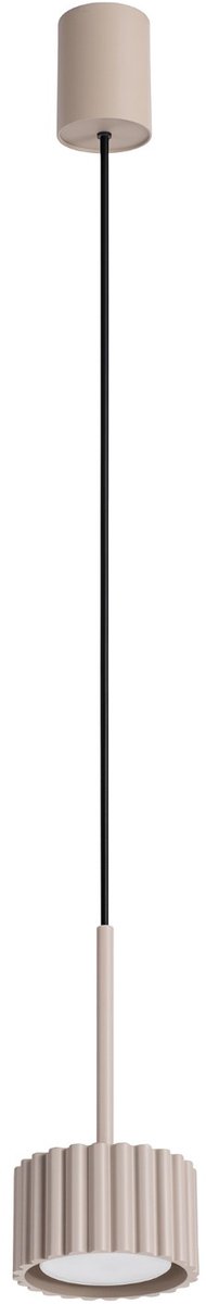 Sollux Lighting Hanglamp AURA - Gx53 - taupe - aluminium - 10x10x125cm