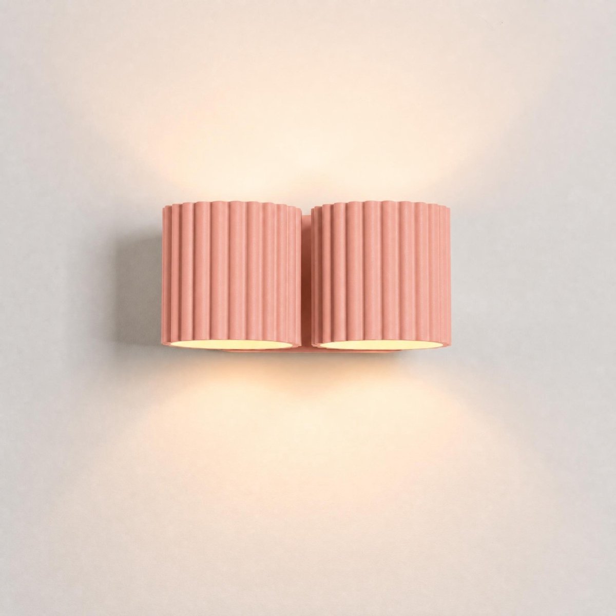 Sollux Lighting Wandlamp Aura - G9 - perzik - aluminium - 21x12x10cm