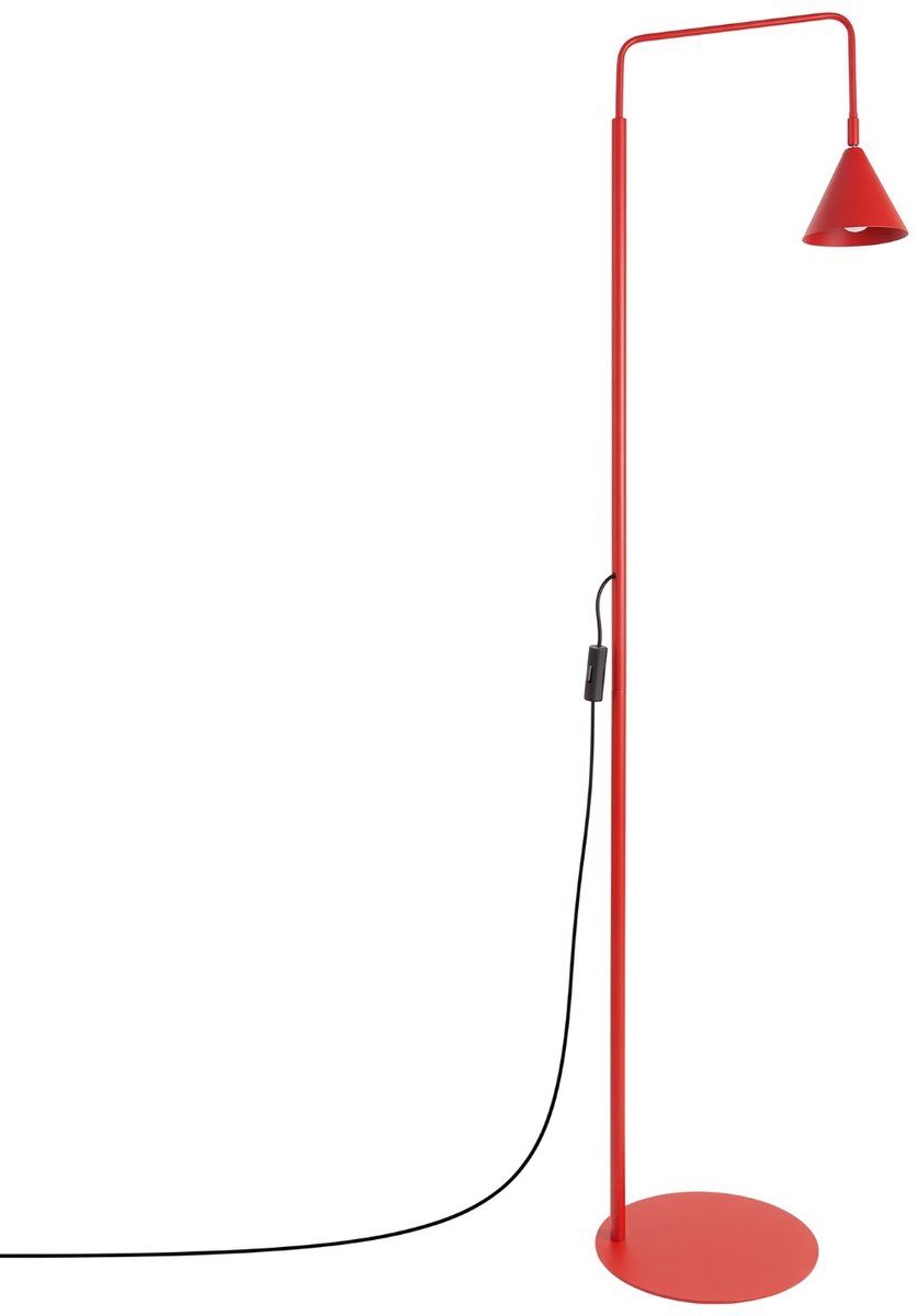 Sollux Lighting Staande lamp Nox - E14 - rood - staal - 30x30x165cm
