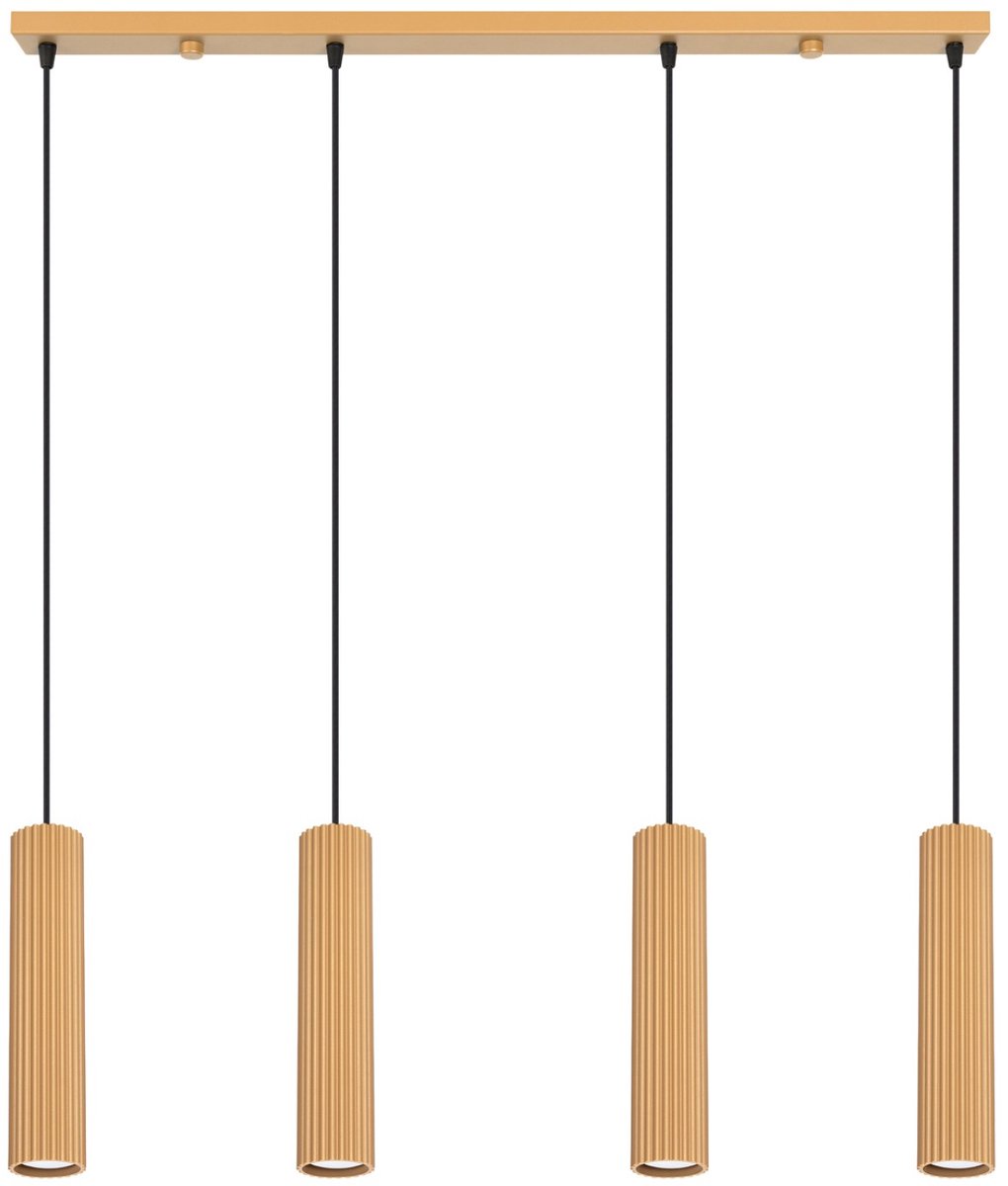 Sollux Lighting Hanglamp Karbon - GU10 - goud - aluminium - 81x5x120cm
