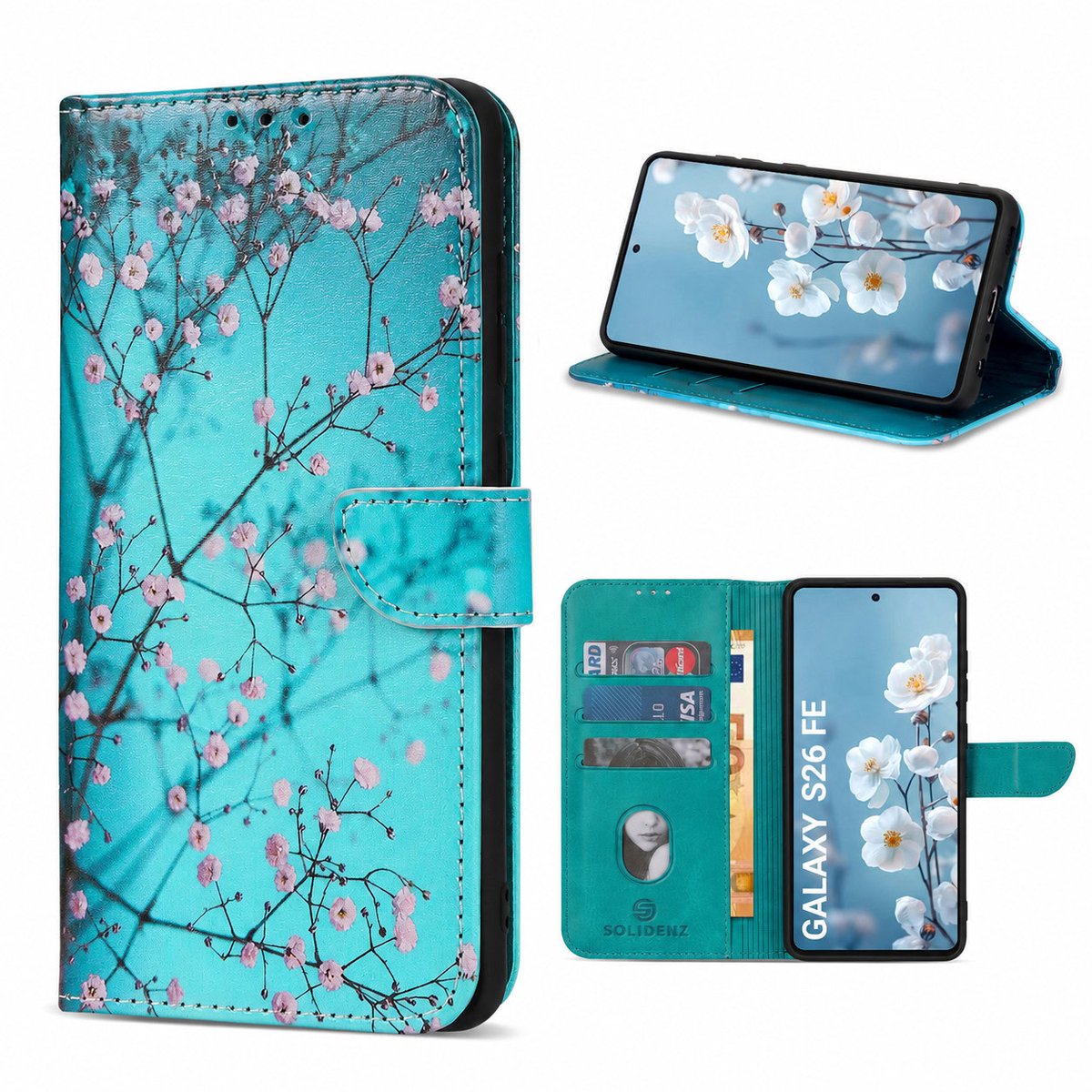 Solidenz bookcase - Geschikt voor Samsung Galaxy S26 FE - Sierkers