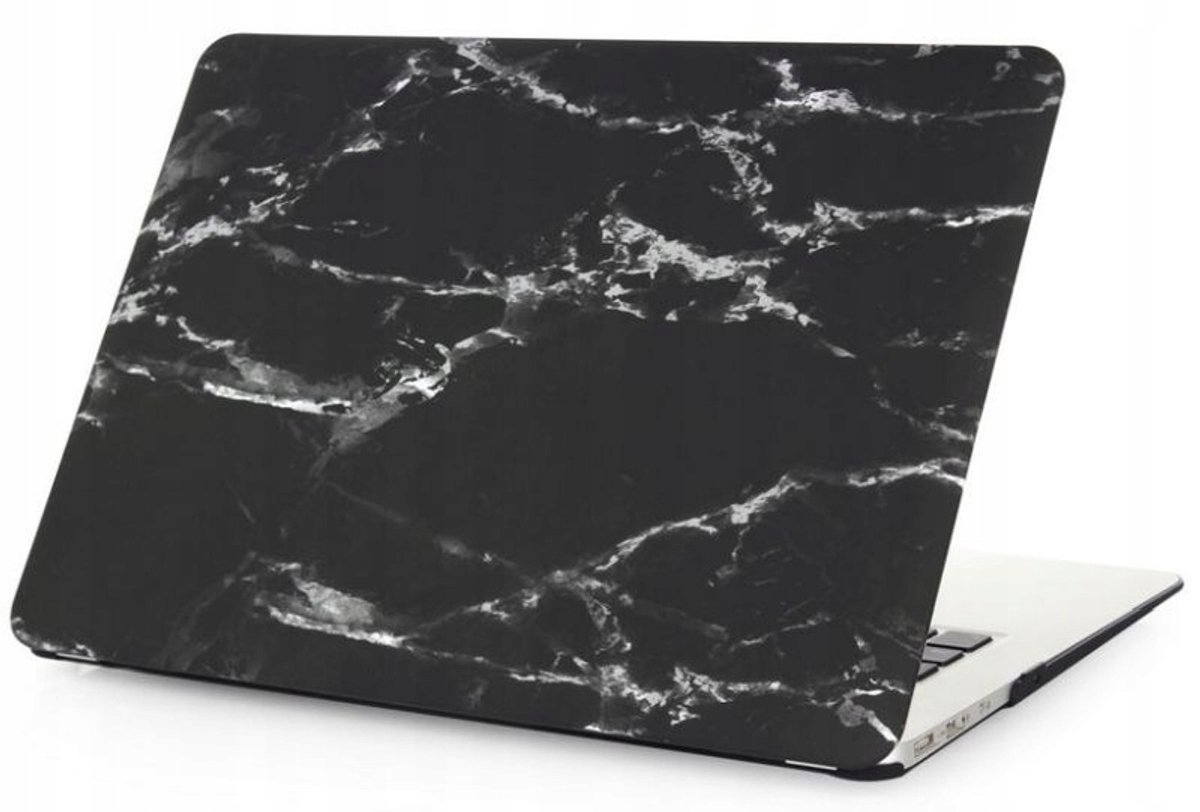 Merkloos Hardcase MacBook Air 13" (A1369/A1466) - Donkere Marmerlook
